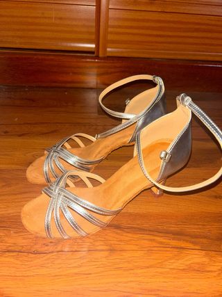 Zapatos baile salón plata
