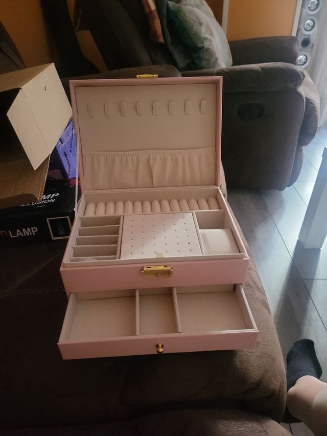 Joyero rosa | Estuche de joyería