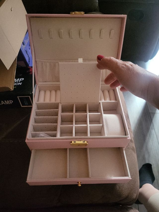 Joyero rosa | Estuche de joyería