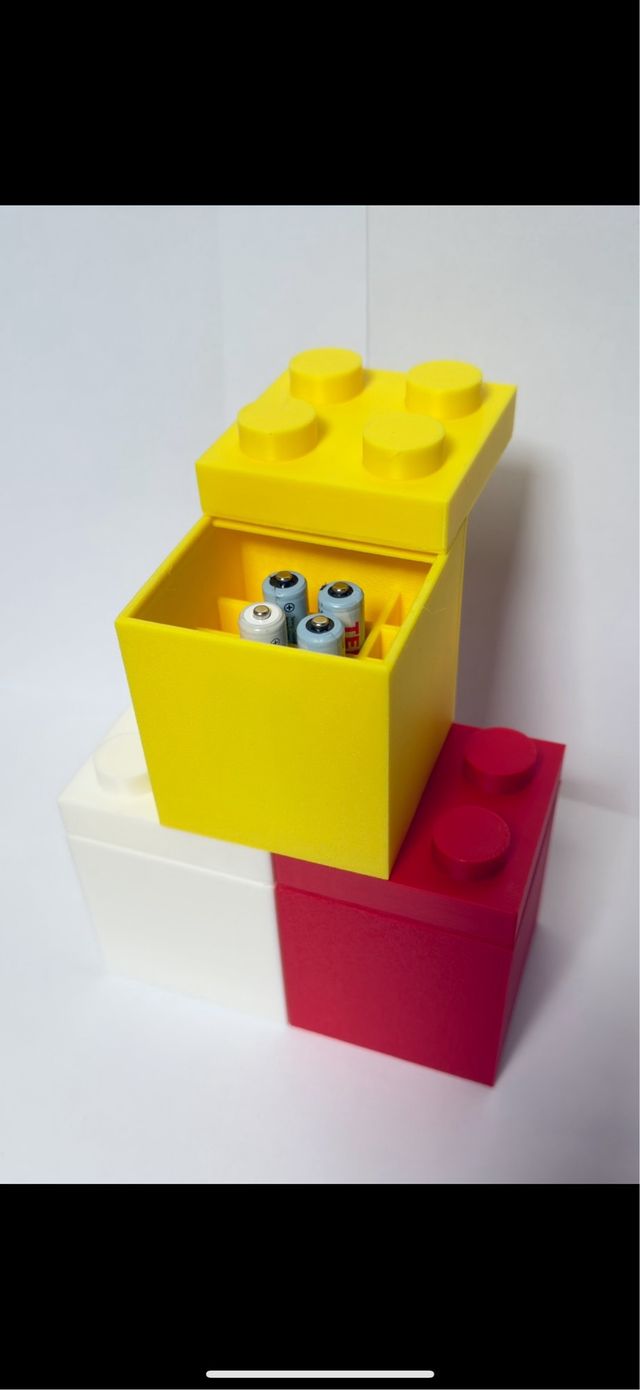 Porta batterie Lego - 3 contenitori