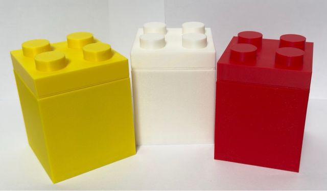 Porta batterie Lego - 3 contenitori