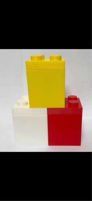 Porta batterie Lego - 3 contenitori