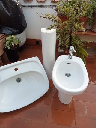 Fregadero y bidé 2 x 1