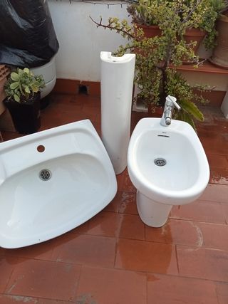 Fregadero y bidé 2 x 1