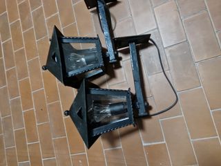 2 Lanterne da Parete in Metallo
