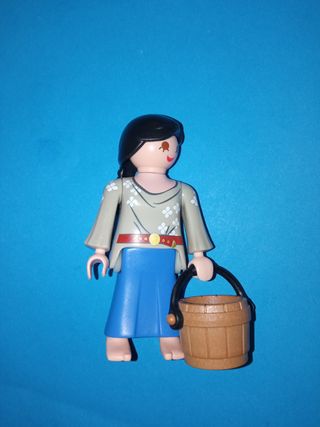 Playmobil figura mujer campesina aldeana pastora