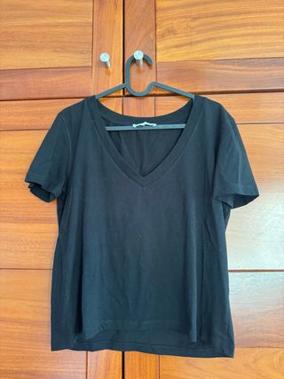 Camiseta de Zara negra 