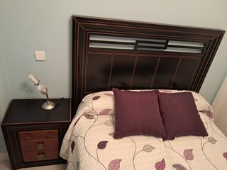 Cabecero cama matrimonio 1.35 m- Mesita de noche