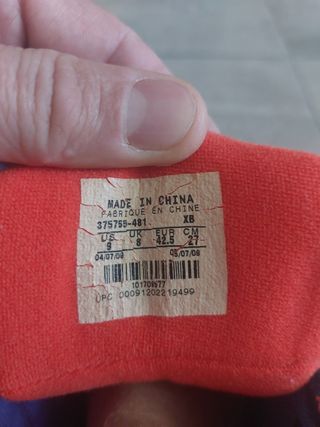 Zapatillas Nike 180 azules y naranjas