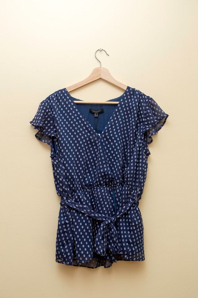 Blusa con escote cruzado tipo peplum de Cortefiel