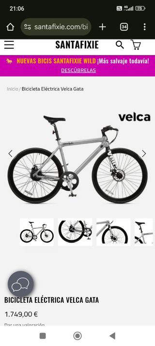 Bicicleta eléctrica Velca Gata 