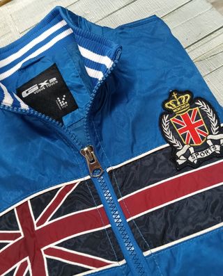 Chaqueta azul eléctrico, L