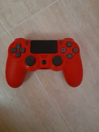 Mandos PS4 (PlayStation 4) rojos + 6 juegos