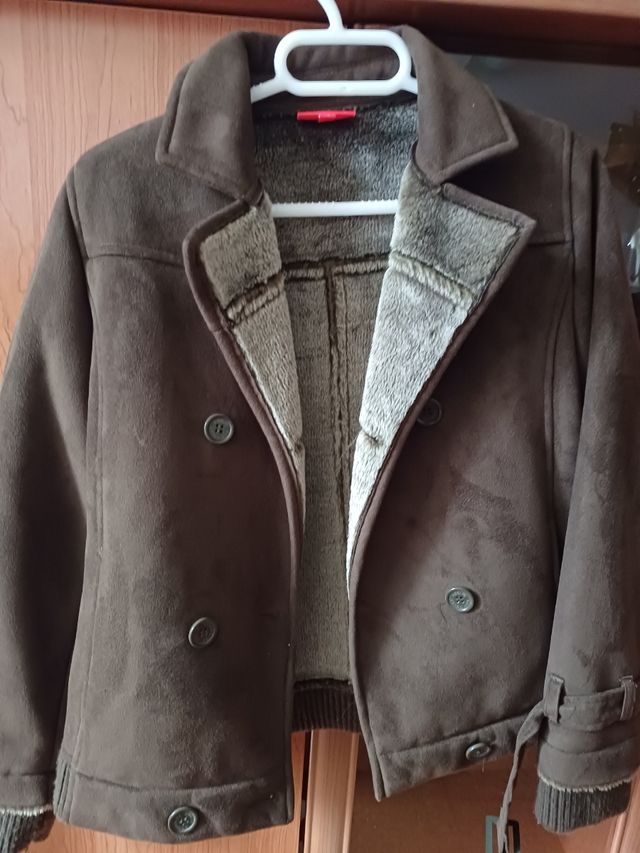 Cazadora marrón niño talla 14