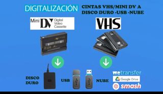 Digitalización de VHS-MiniDV a Disco Duro/USB/Nube