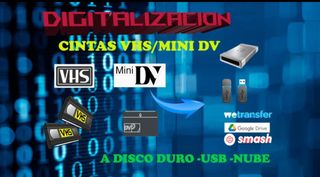 Digitalización de VHS-MiniDV a Disco Duro/USB/Nube