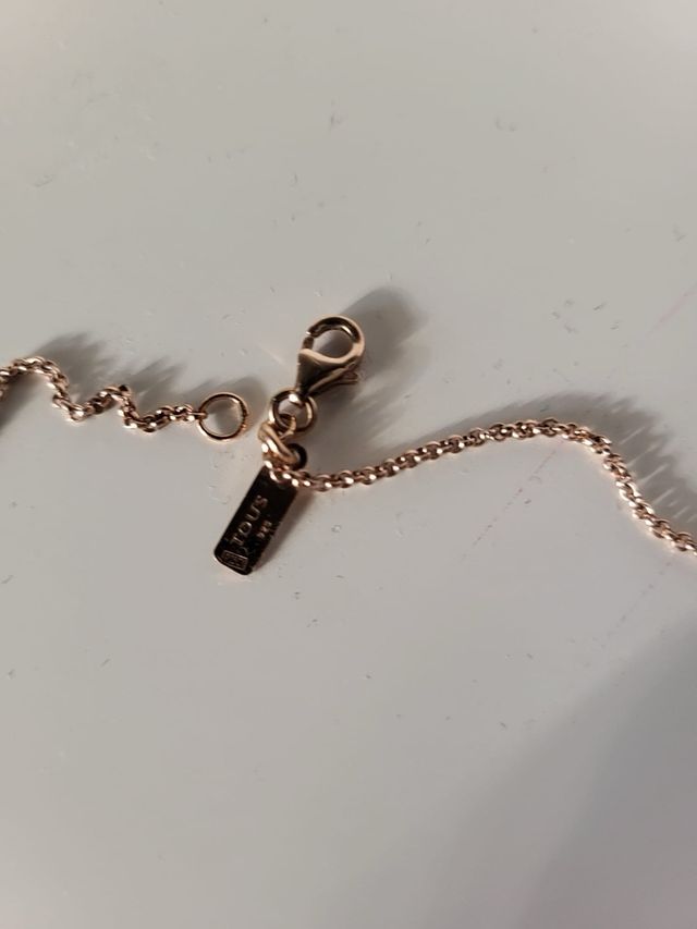 Collar Tous Plata Vermeil Rojo