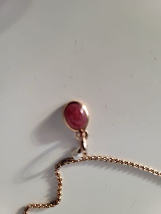 Collar Tous Plata Vermeil Rojo