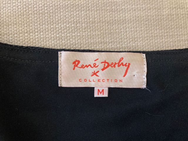 RENÉ DERBY Top ganchillo festivo-Negro-Pedreria