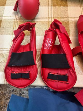 Lote de protecciones de taekwondo