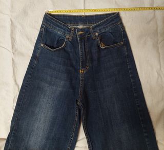 Jeans cropped a zampa, tg M