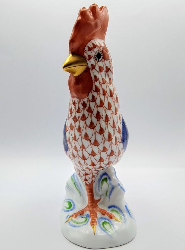 Statuetta Gallo Herend Porcellana