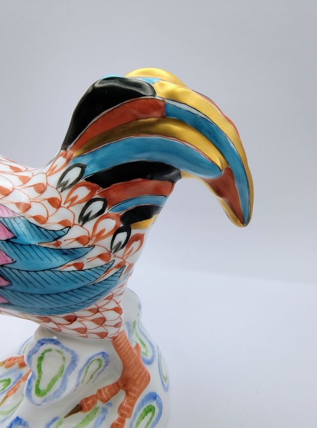 Statuetta Gallo Herend Porcellana