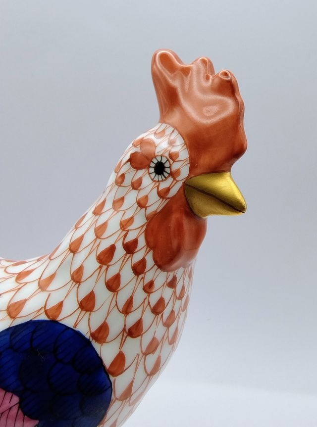 Statuetta Gallo Herend Porcellana