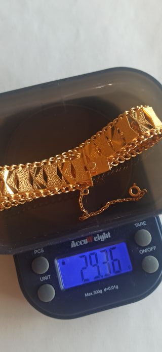 Vintage pulsera maciza