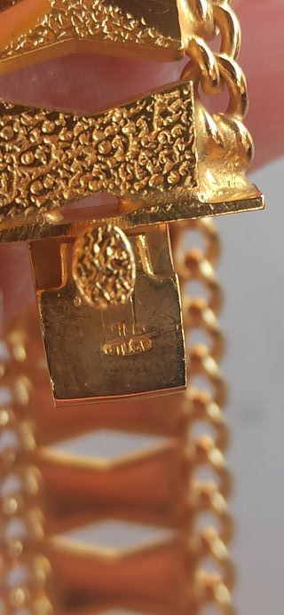 Vintage pulsera maciza