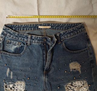 Jeans Carrot Fit Tg.M - Blu