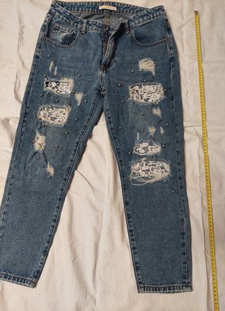 Jeans Carrot Fit Tg.M - Blu