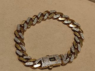 Pulsera Monaco de oro real