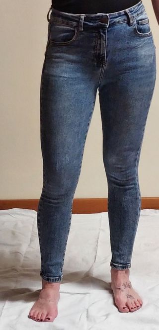 Jeans skinny tg.M - Blu