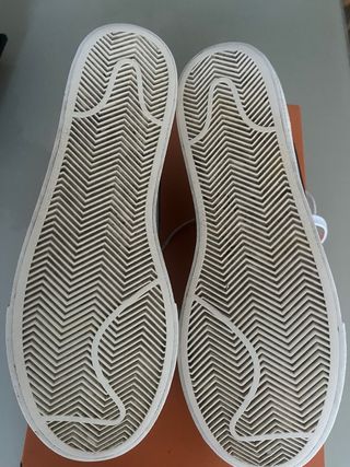 Zapatillas Nike Blazer plataforma blancas-40,5