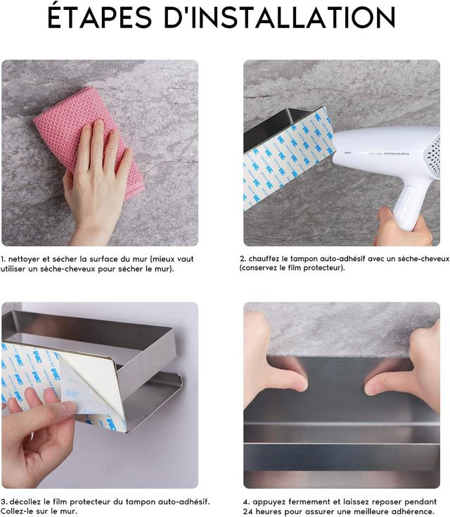 Estantería autoadhesiva