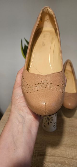 Tacones piel Clarks color nude talla 42