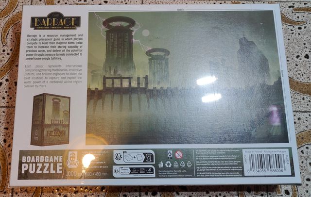 Puzzle da 1000 pezzi del gioco da tavolo Barrage