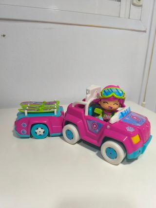 Pinypon Snow + Coche Remolque