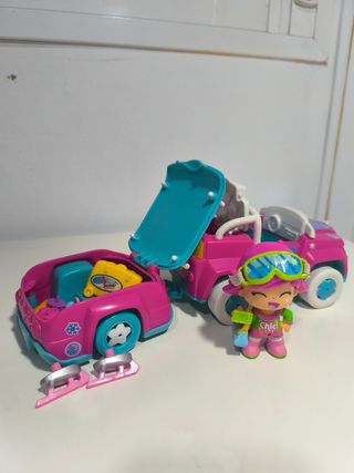 Pinypon Snow + Coche Remolque