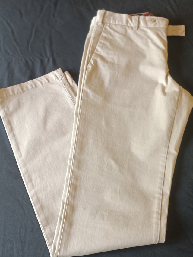 Pantalón beige Zara - Talla 40