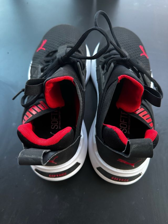Zapatillas Puma Softride - Negras/Rojas - Talla 38