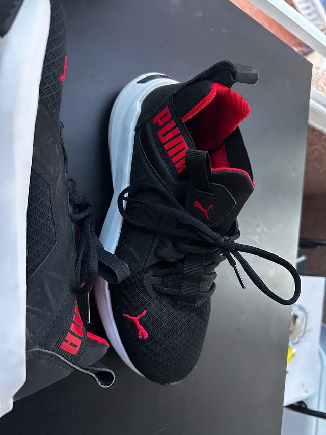 Zapatillas Puma Softride - Negras/Rojas - Talla 38