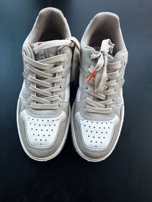 Zapatillas Refresh beige/blancas