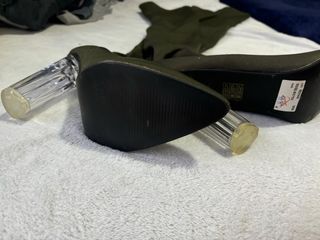 Botas altas - verde oliva - Tacón transparente