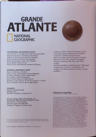 Grande Atlante National Geographic Europa 1 / Nati