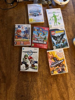 Wii blanca + 7 juegos