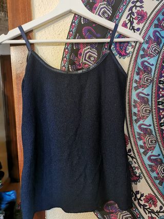 Camiseta de tirantes azul