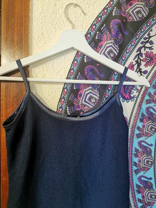 Camiseta de tirantes azul