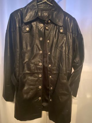 Cazadora piel negra - Talla 5